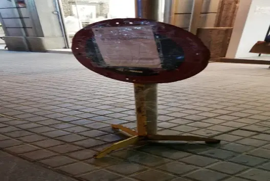 señal permiso mudanza